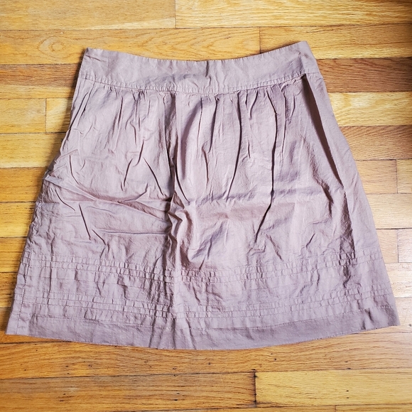 Ann Taylor Loft a-line pleated 100% cotton skirt size 2‎ - Picture 8 of 8